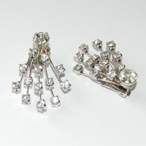 1950's Weiss rhinestone earrings