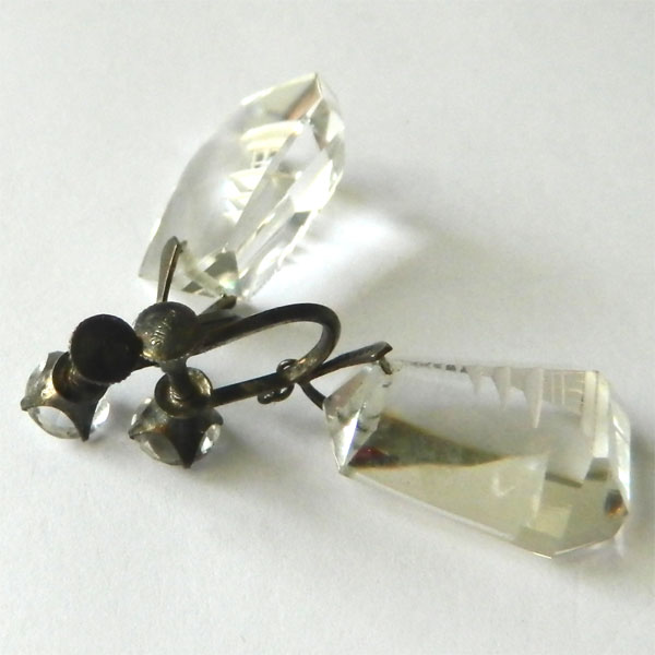 Vintage crystal drop earrings