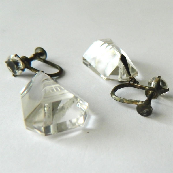 Vintage crystal drop earrings