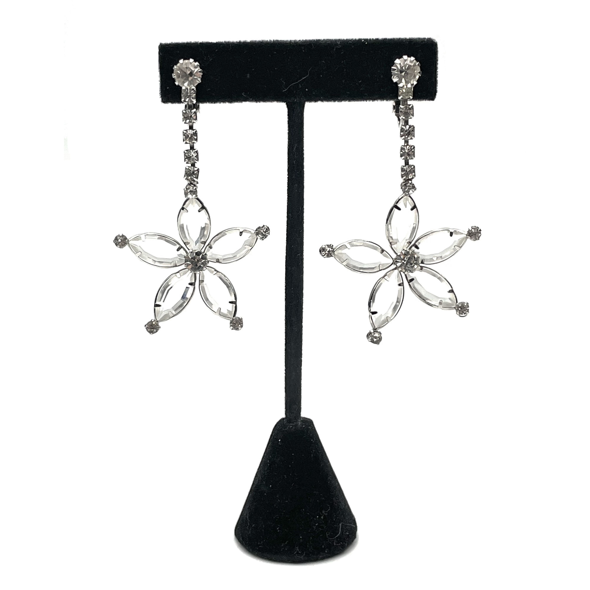 Vintage crystal drop earrings