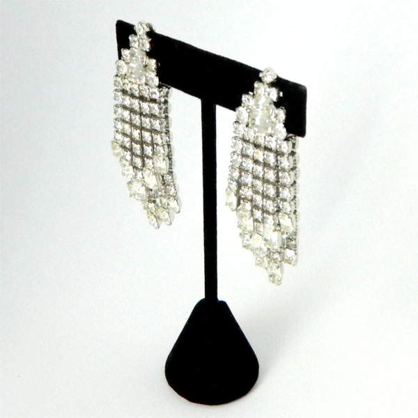 1950's Weiss rhinestone drop earrings