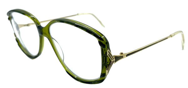 1980s green eyeglass frames
