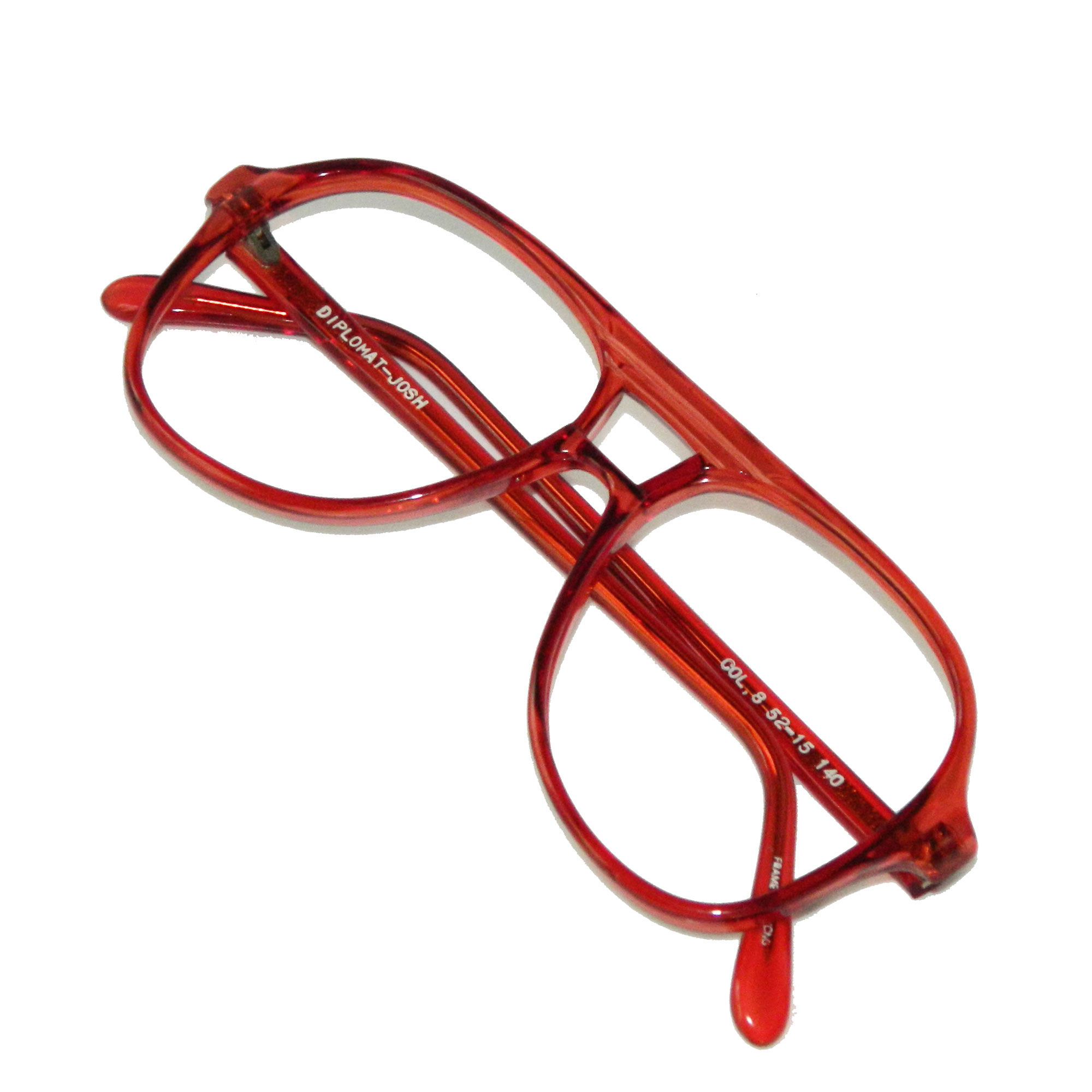 red preppy eyeglasses