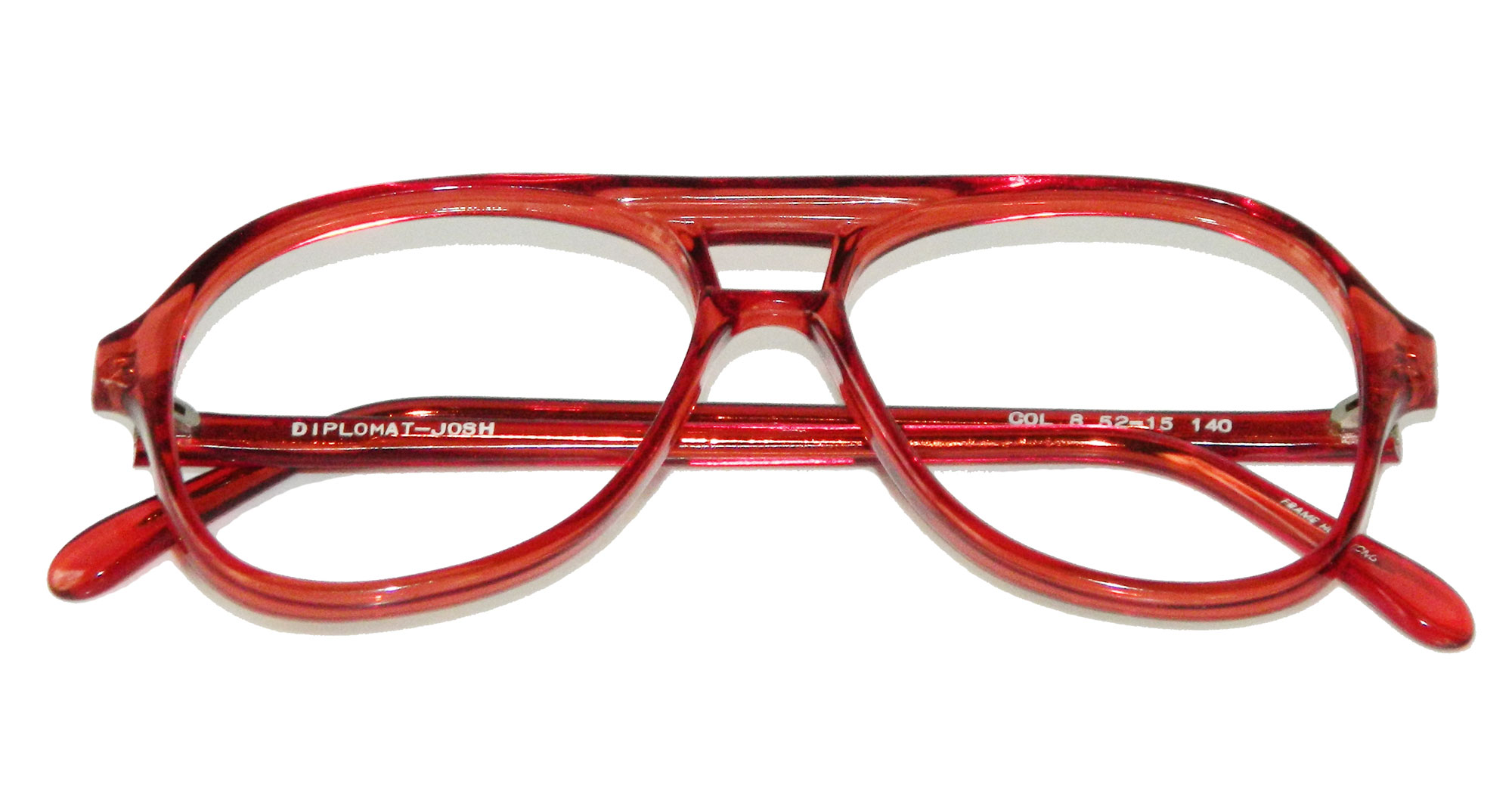 red preppy eyeglasses