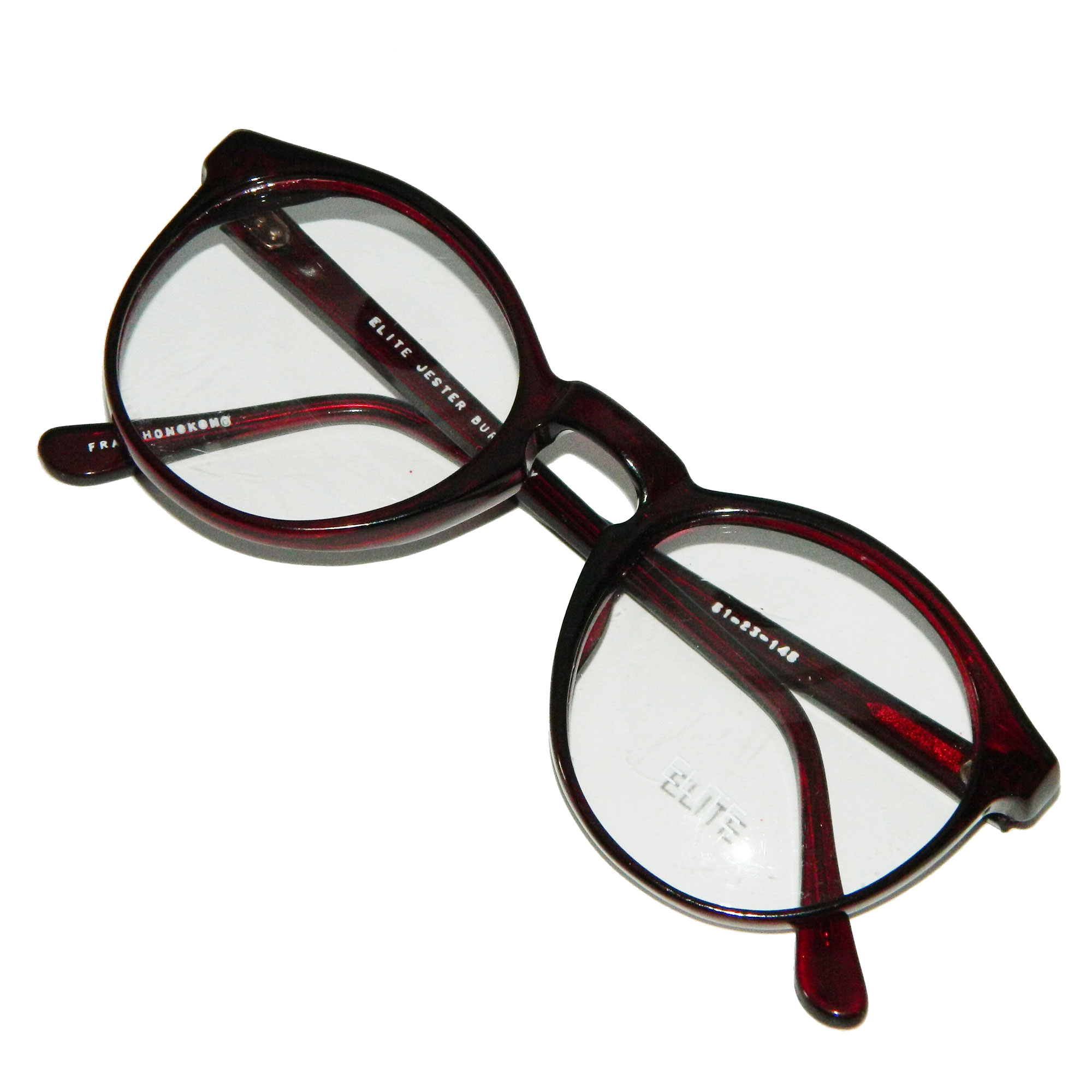 red preppy eyeglasses