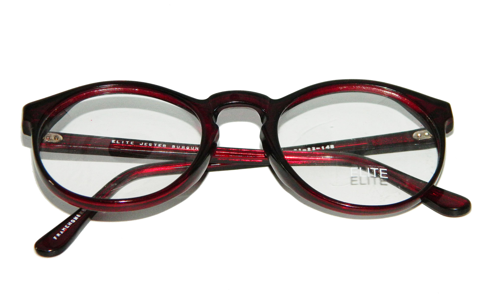 red preppy eyeglasses