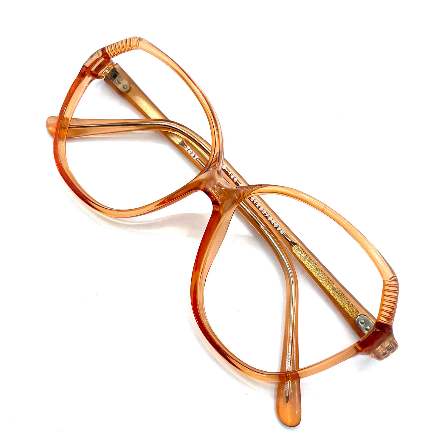 Orange eyeglass frames