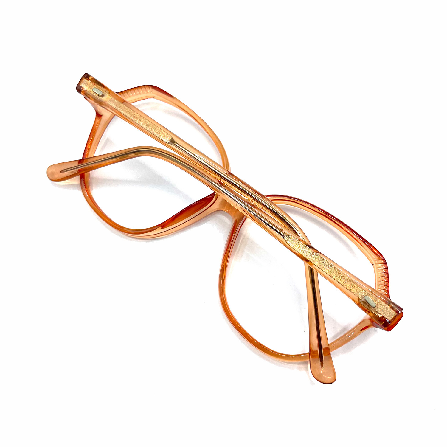 Orange eyeglass frames