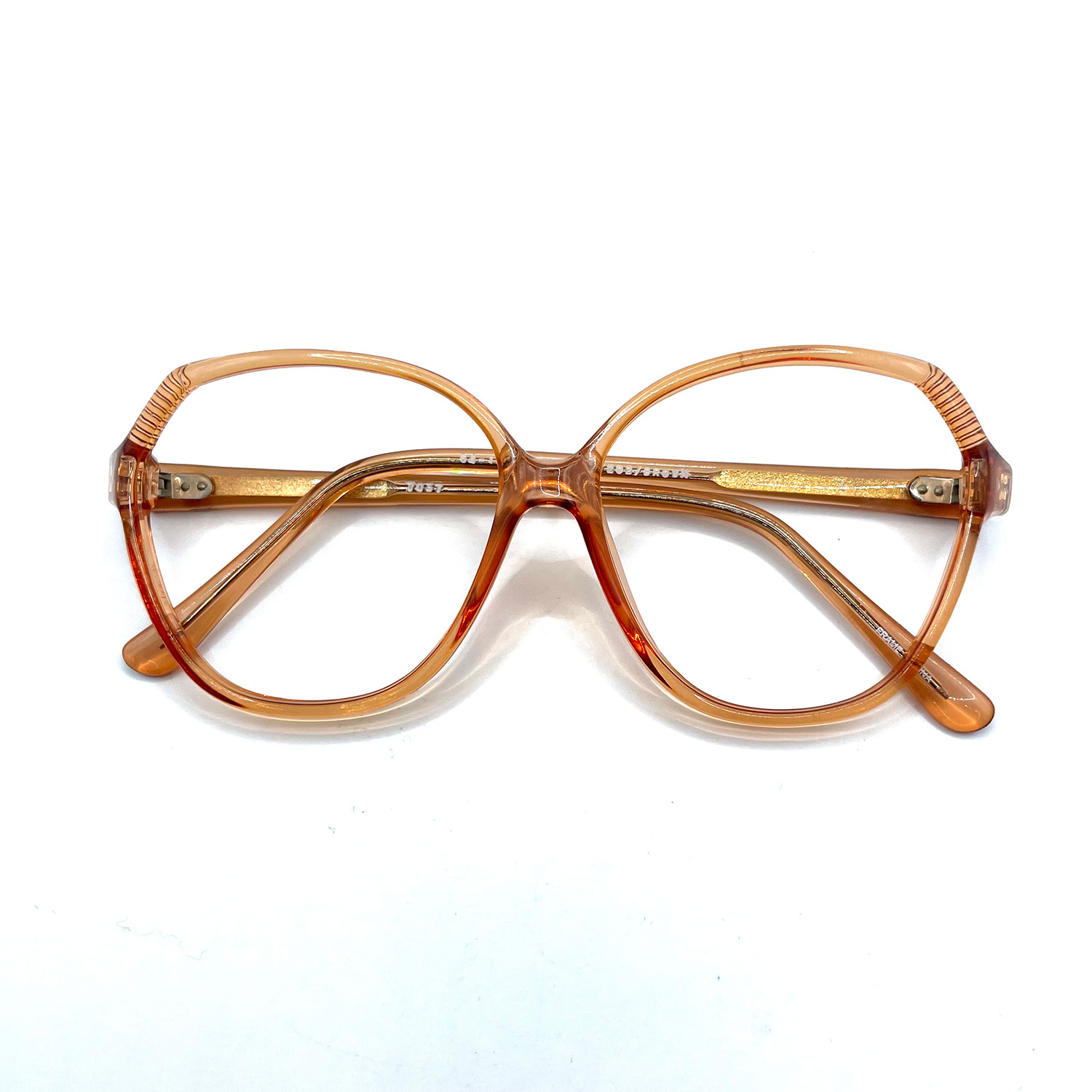 Orange eyeglass frames