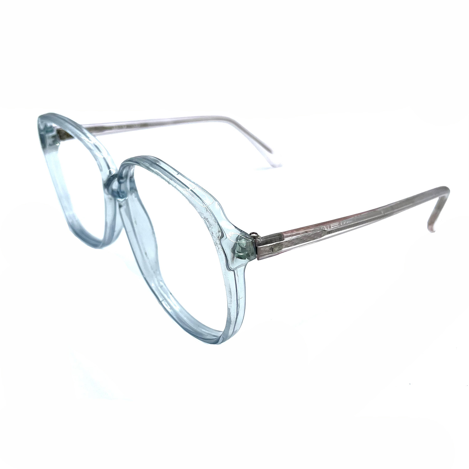 Crystal blue eyeglass frames