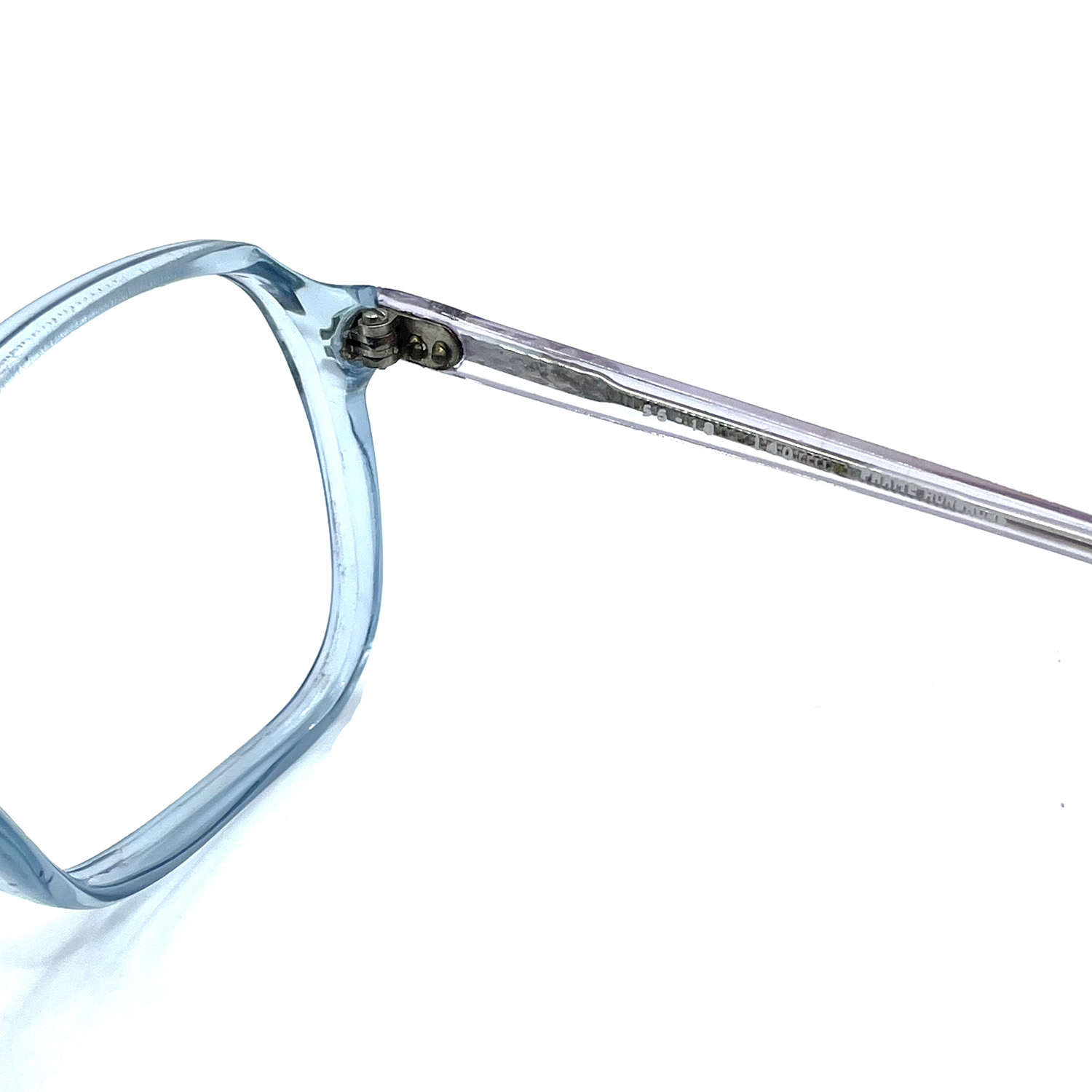 Crystal blue eyeglass frames