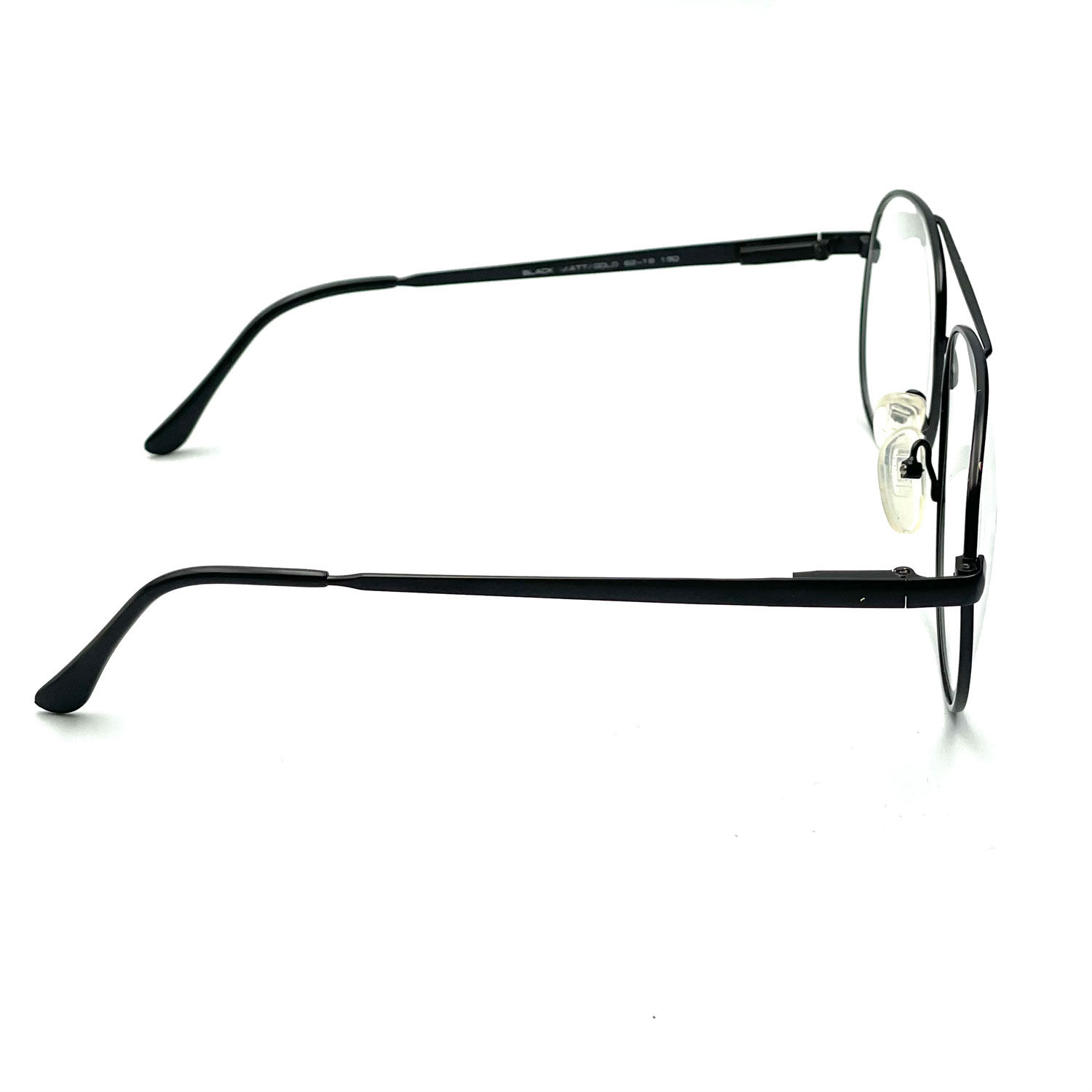 black aviator eyeglass frames
