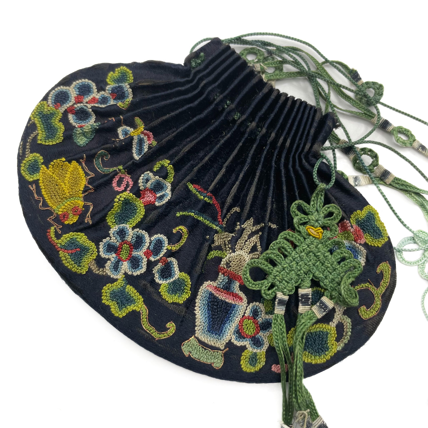 Antique Chinese embroidered purse