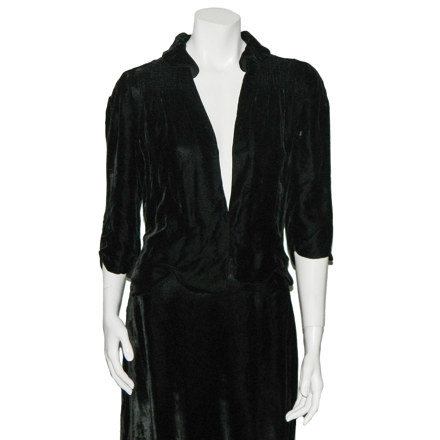 1930s silk velvet jacket