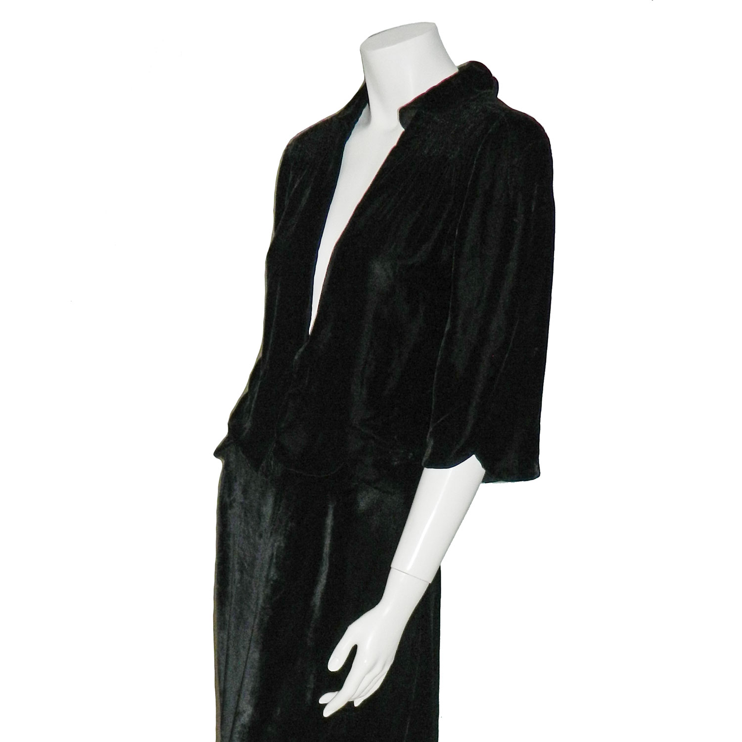 Vintage black velvet jacket