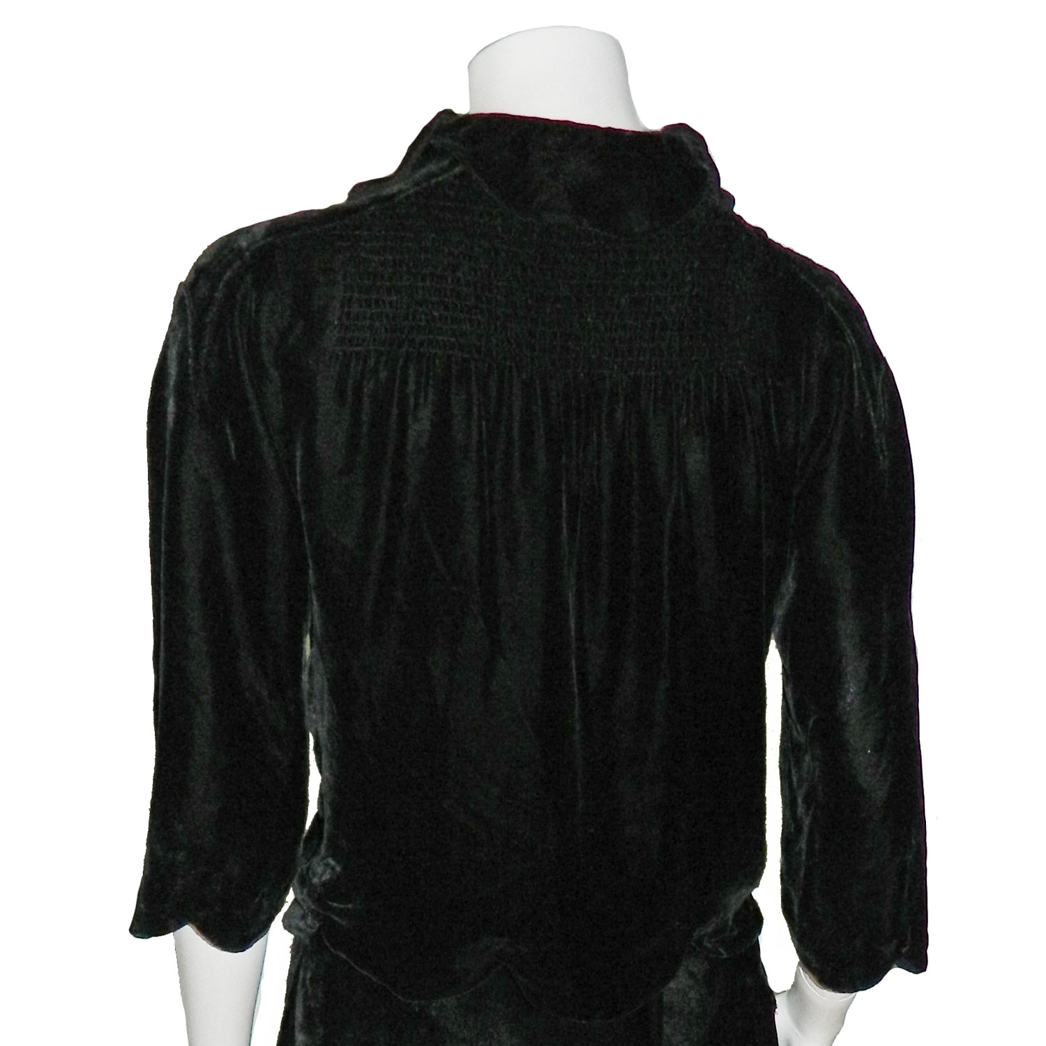Vintage black velvet jacket