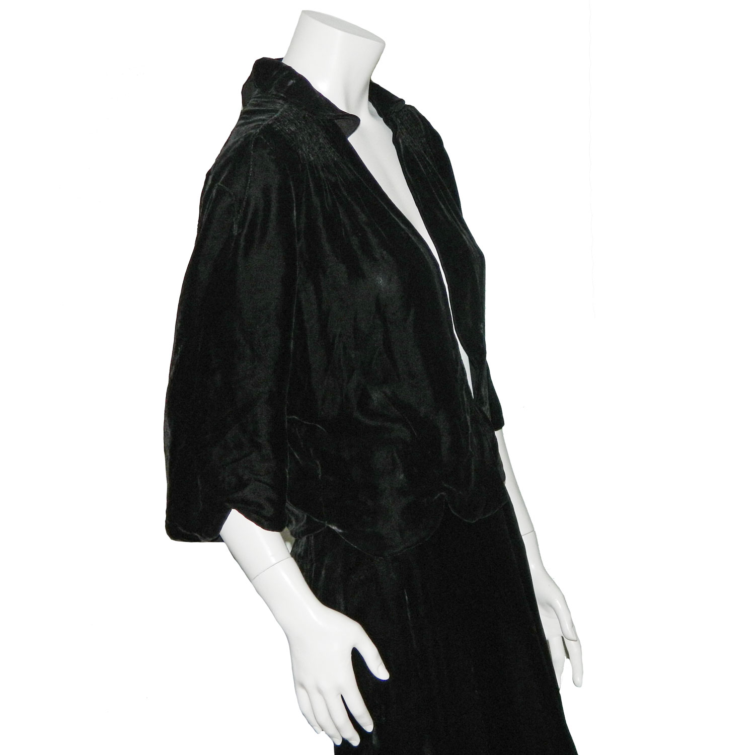 Vintage black velvet jacket