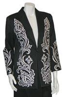 Bob Mackie black and white blazer