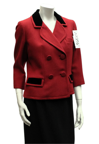 Vintage 1960's red and black blazer