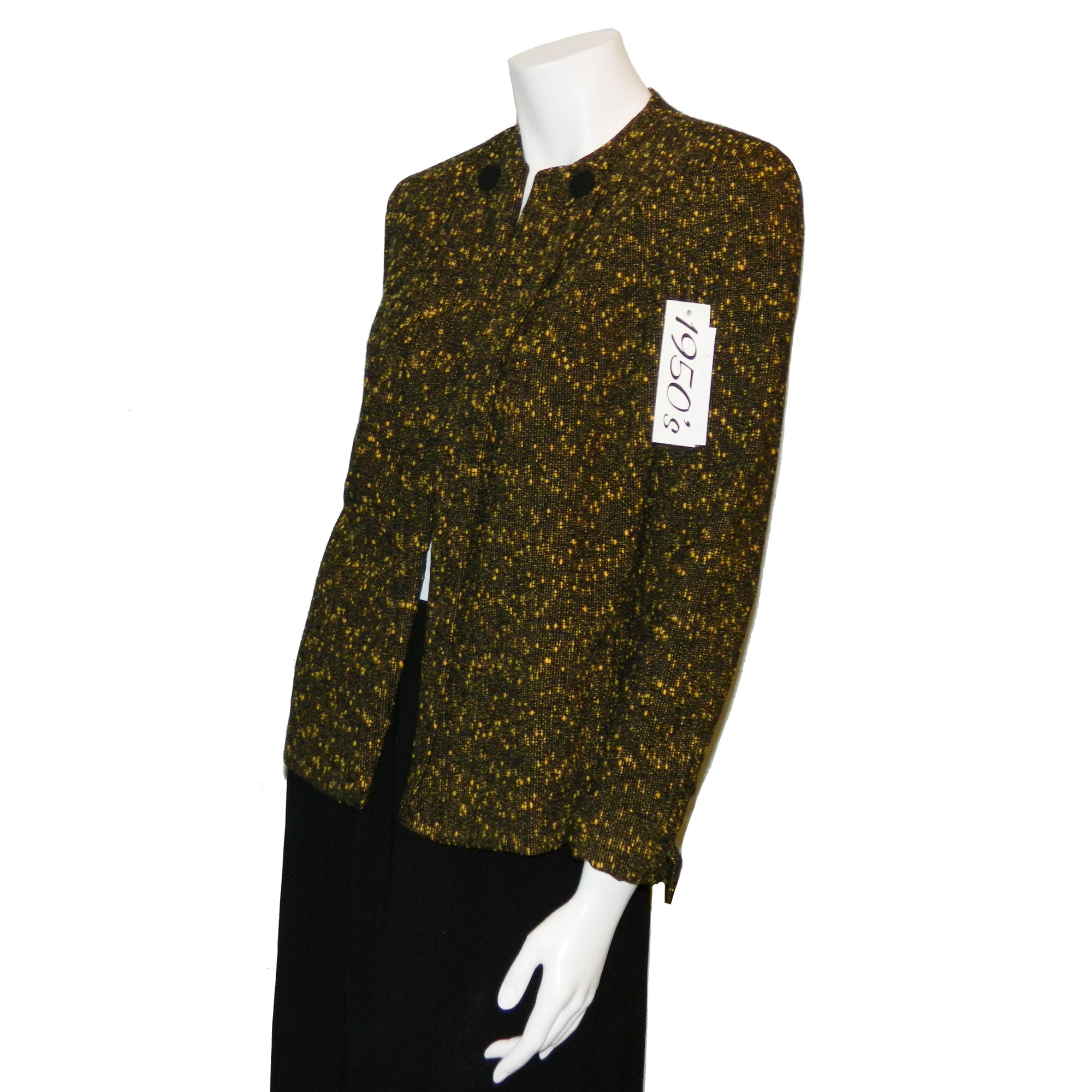 1950's yellow tweed blazer