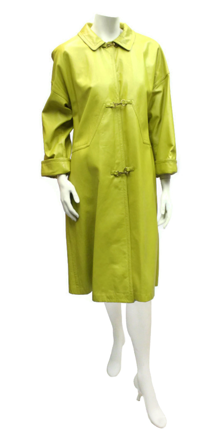 vintage Bonnie Cashin leather coat by Sills
