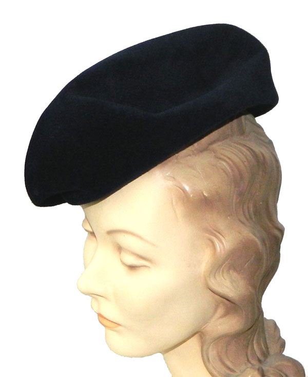 1950's beret hat