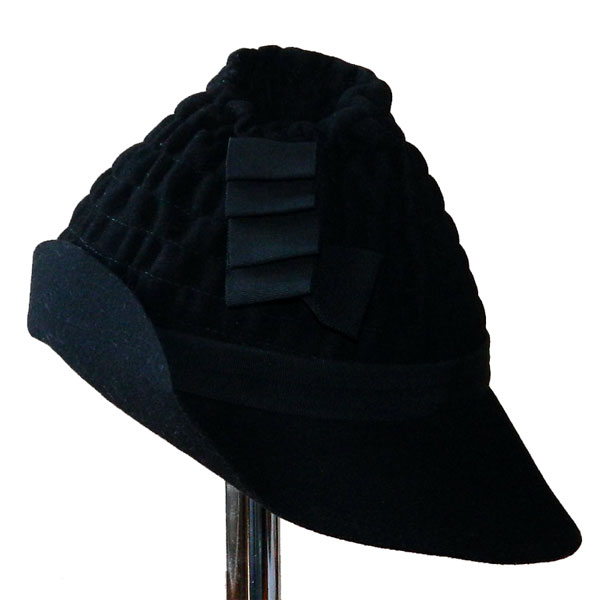 1940's black felt hat