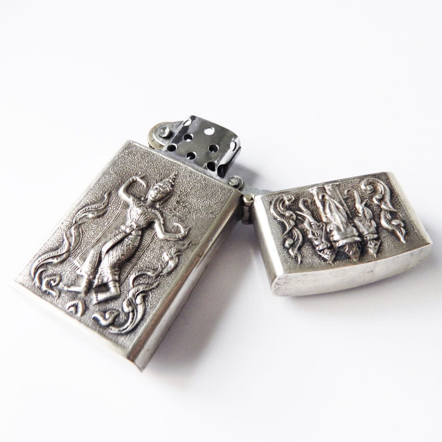 Vintage Siam Silver Lighter