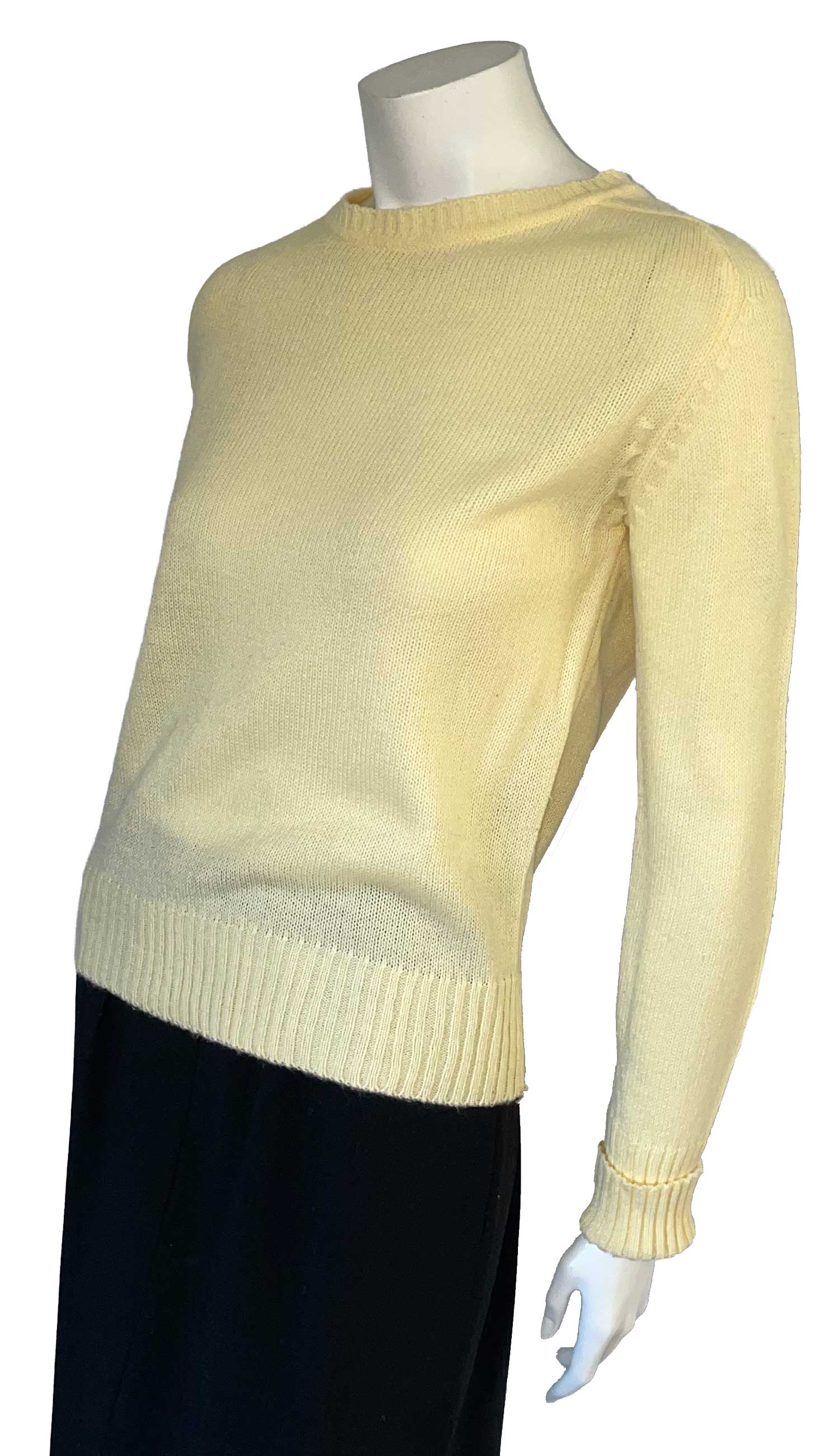 Vintage Pale Yellow Sweater