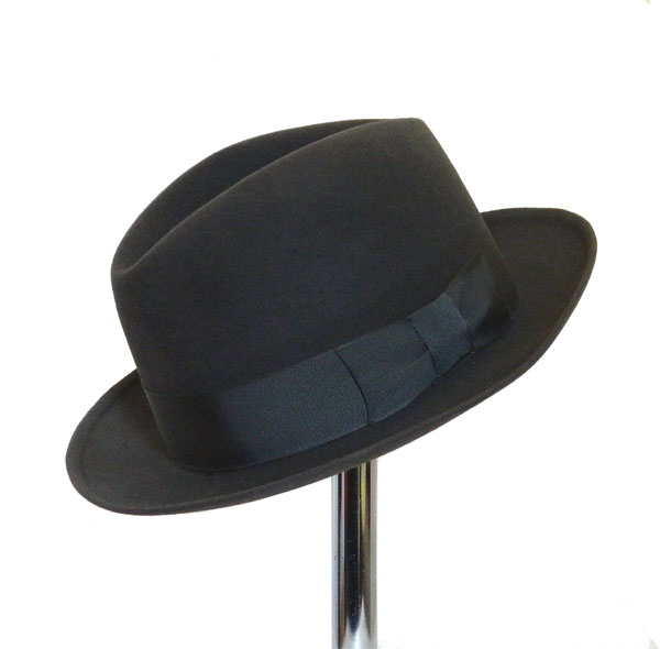 Vintage Grey Fedora Hat