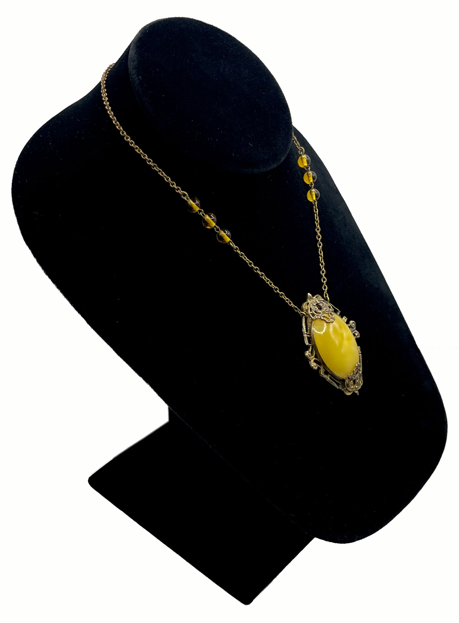 Antique Czechoslovakian pendant necklace