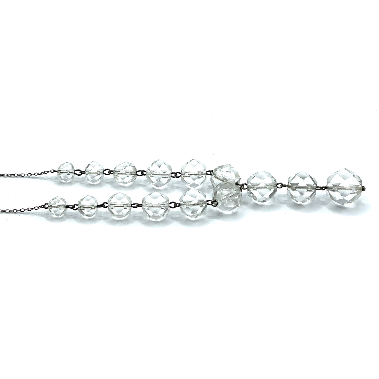 Y crystal pendant necklace