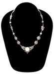 1920s nickel silver necklace