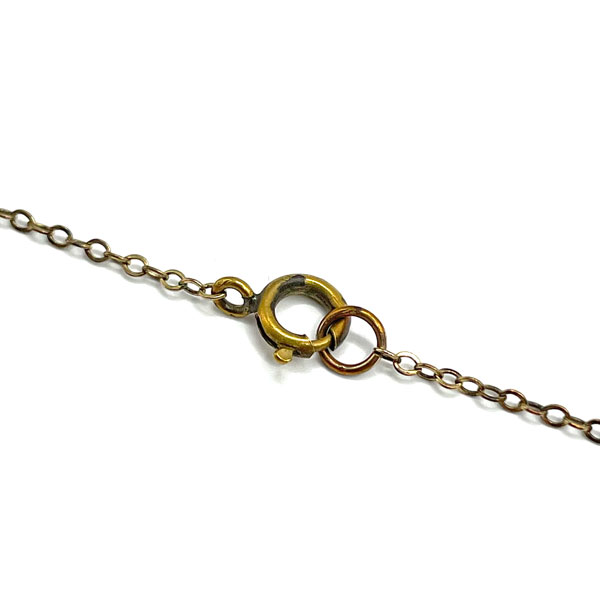 1920s Art Deco Yellow Glass Beaded Pendant Necklace