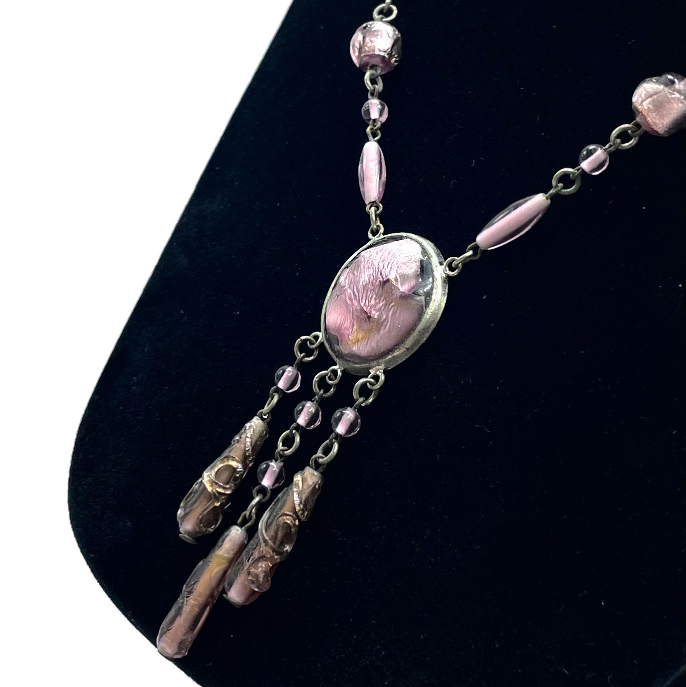 Czech glass necklace