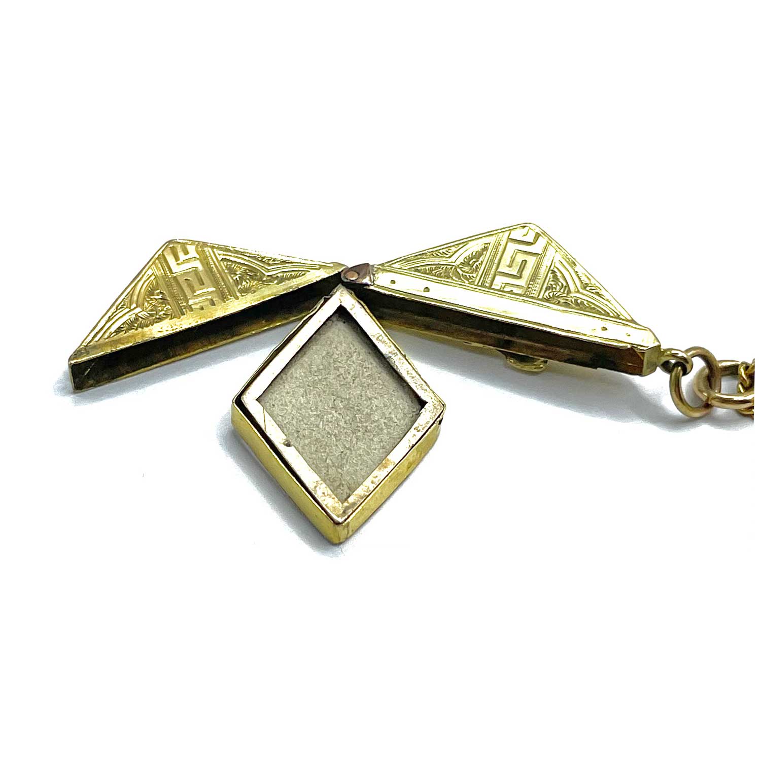Antique Belt Buckle Locket Pendant