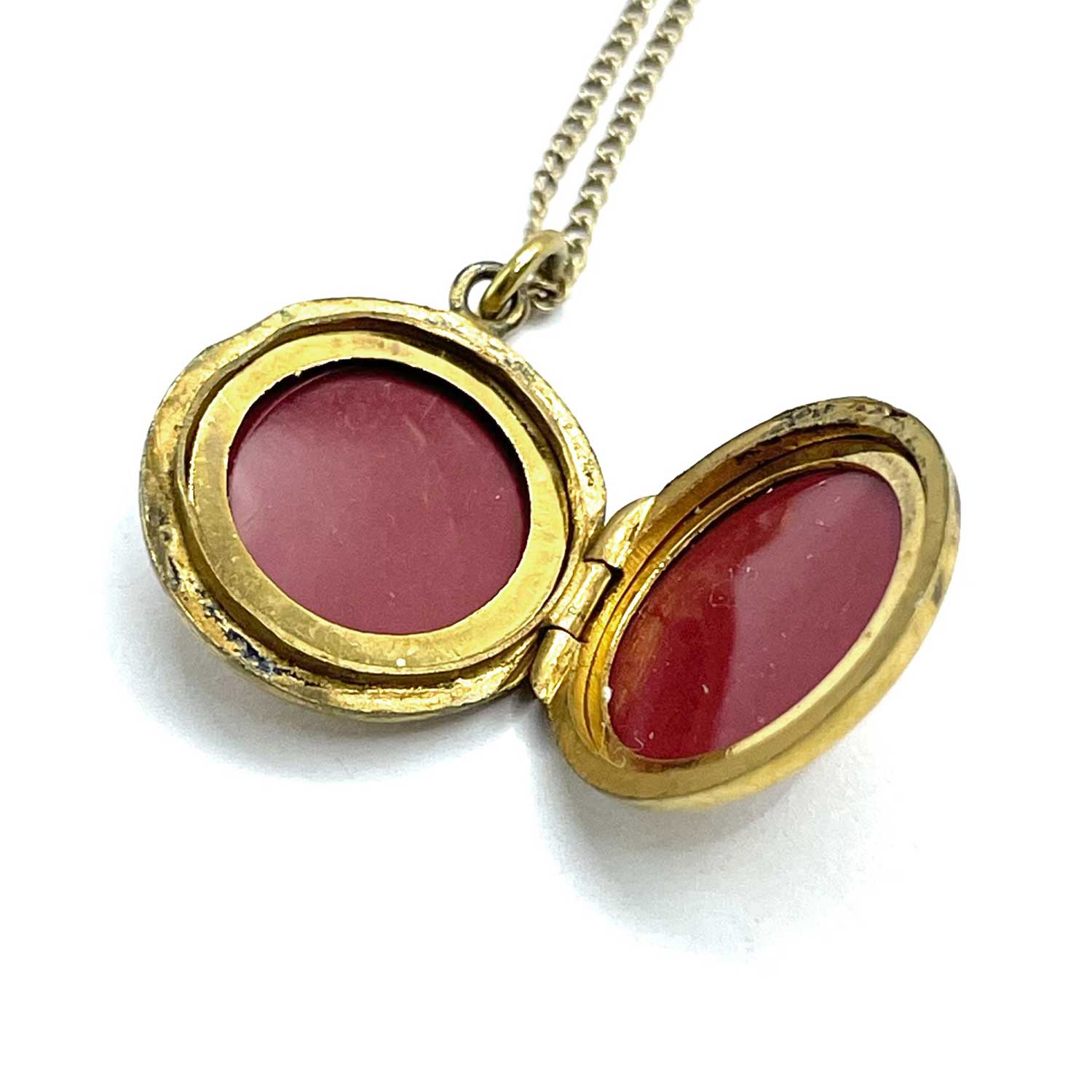 Antique locket pendant necklace