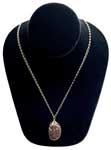 Polished Stone Pendant Necklace