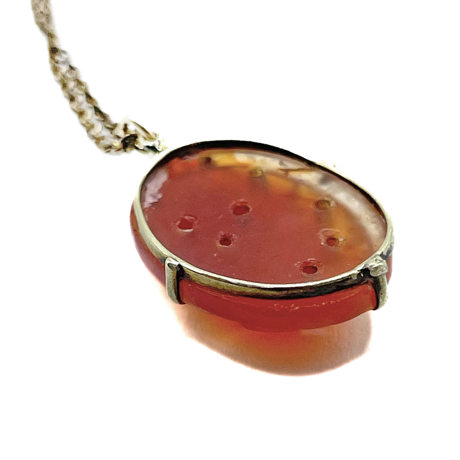 Carnelian pendant necklace