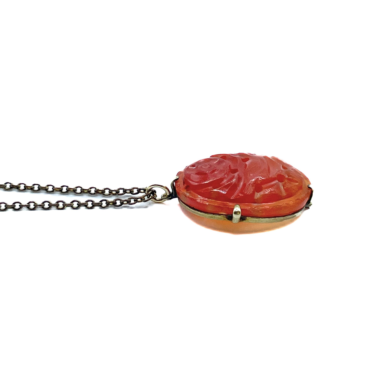 Carnelian pendant necklace