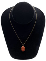 Carnelian pendant necklace