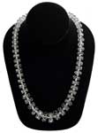 Vintage cut crystal graduated necklace