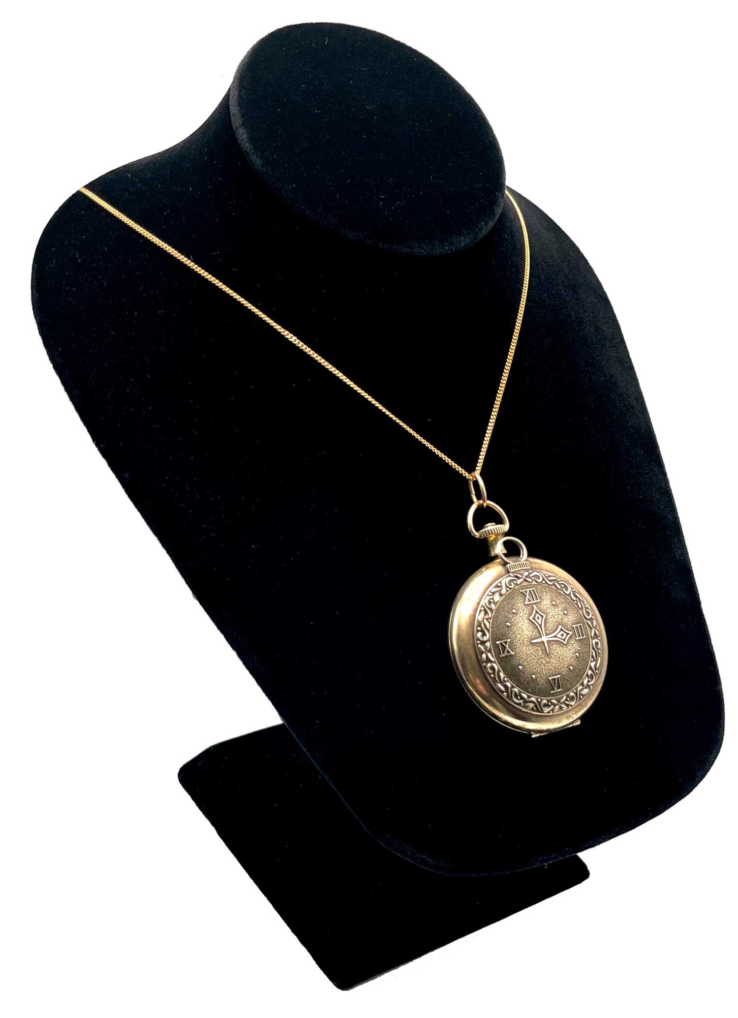 Large Vintage Pocket Watch Locket
