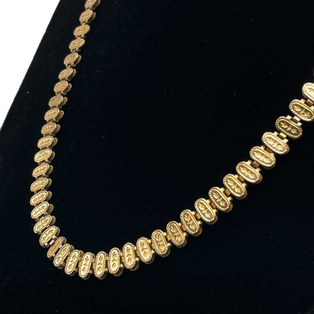 Antique Gold Filled Book Chain necklace