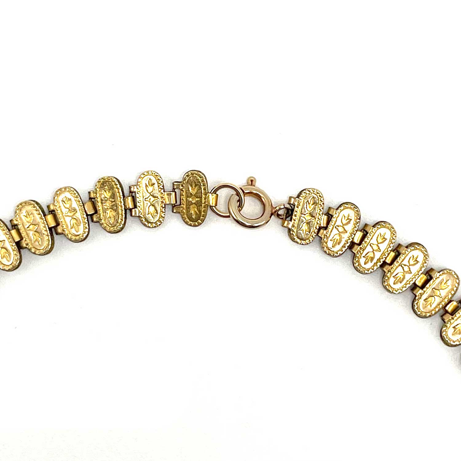 Antique Gold Filled Book Chain necklace