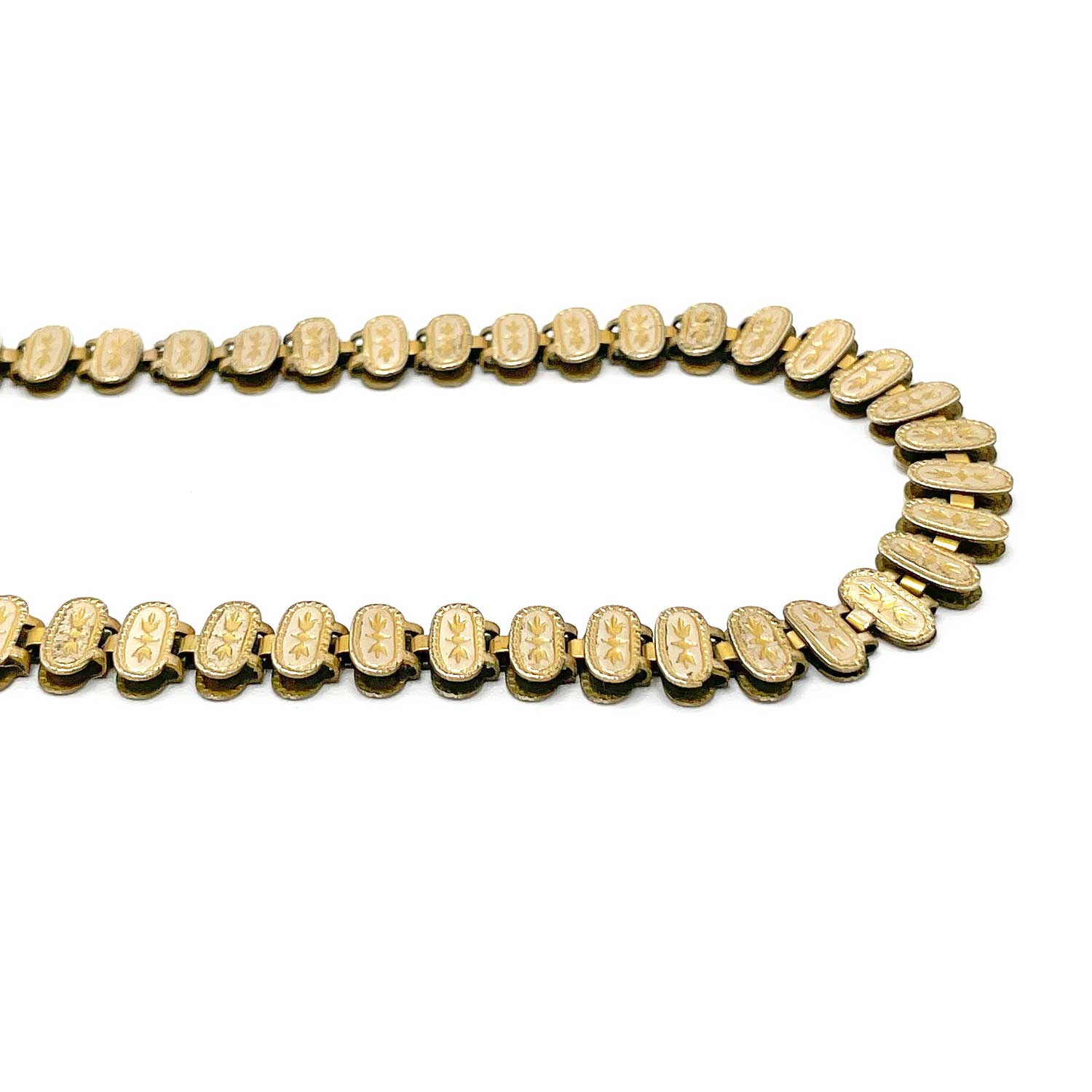 Antique Gold Filled Book Chain necklace
