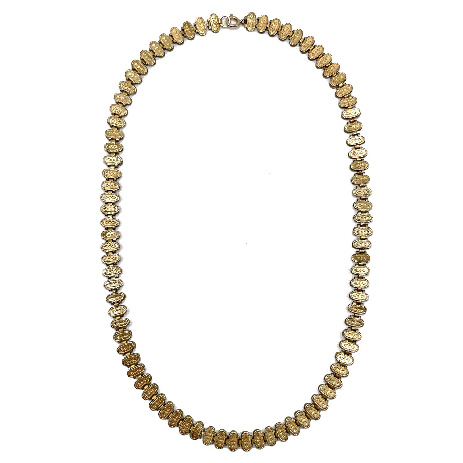 Antique Gold Filled Book Chain necklace