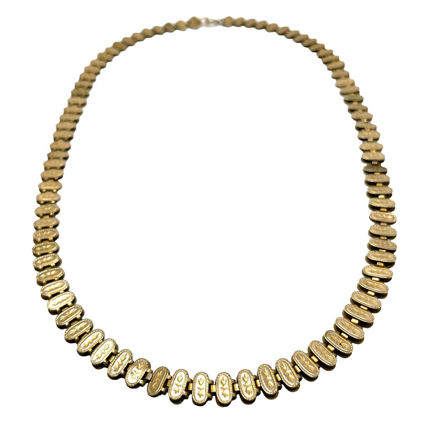 Antique Gold Filled Book Chain necklace