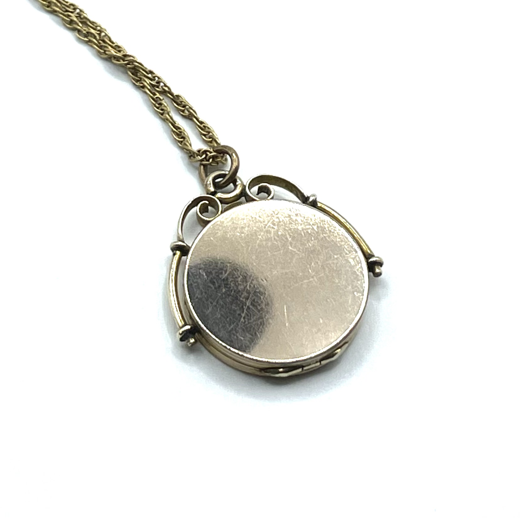 Antique locket pendant necklace