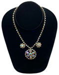 1950s Aurora Borealis rhinestone necklace